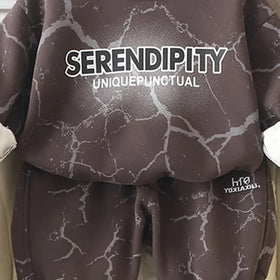 Boys Grey Printed Regular Sweatshirt With Pants Sets 2 pc. Sets