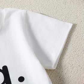 Boys Short Sleeve Alphabet Printed T-Shirt Tshirts   