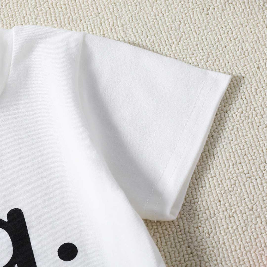 Boys Short Sleeve Alphabet Printed T-Shirt Tshirts   