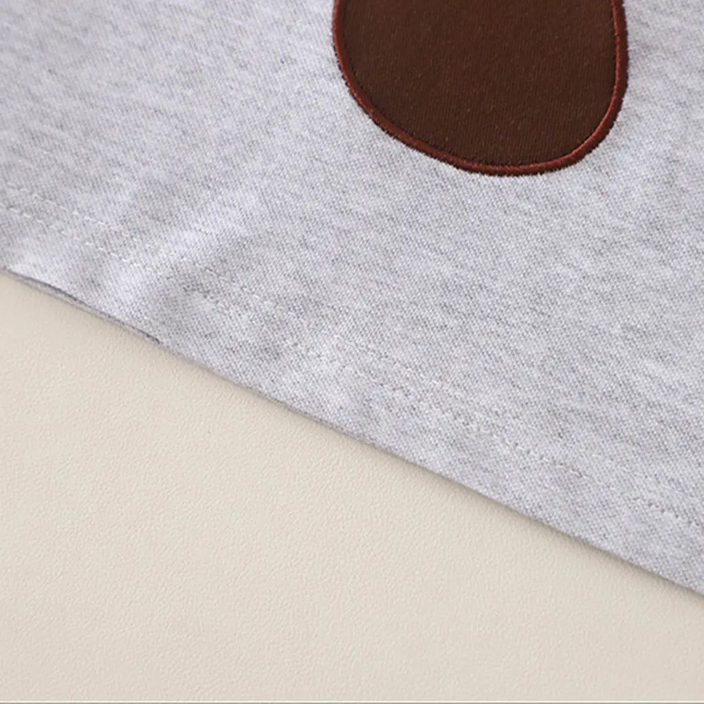 Boys Khaki Mushroom Applique Short Sleeve T-Shirt with Elasticated Shorts Sets 2 pc. Sets