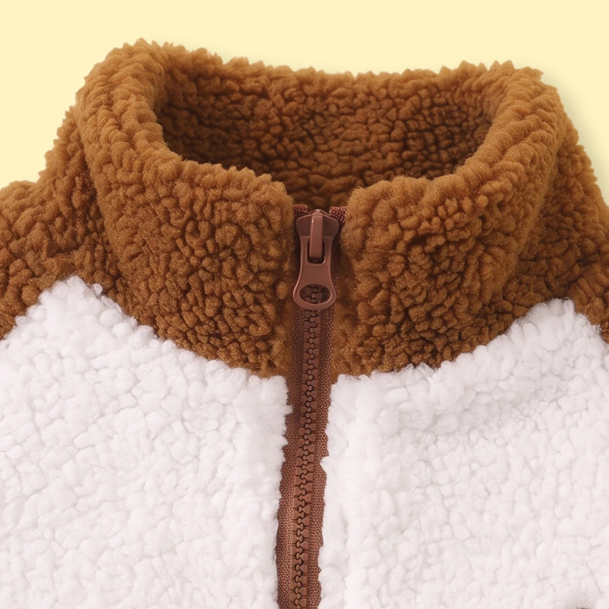 Boys Brown Colourblocked Long Sleeve Zip-Up Jacket Coats & Jackets