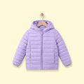 Girls Purple Hooded Quilted Puffer Jacket Coats & Jackets Purple 2-3 Y