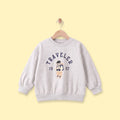 Boys Light Grey Typographic Long Sleeve Sweatshirt Sweatshirts & Hoodies Light Grey 1-2 Y