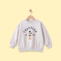 Boys Light Grey Typographic Long Sleeve Sweatshirt Sweatshirts & Hoodies Light Grey 1-2 Y