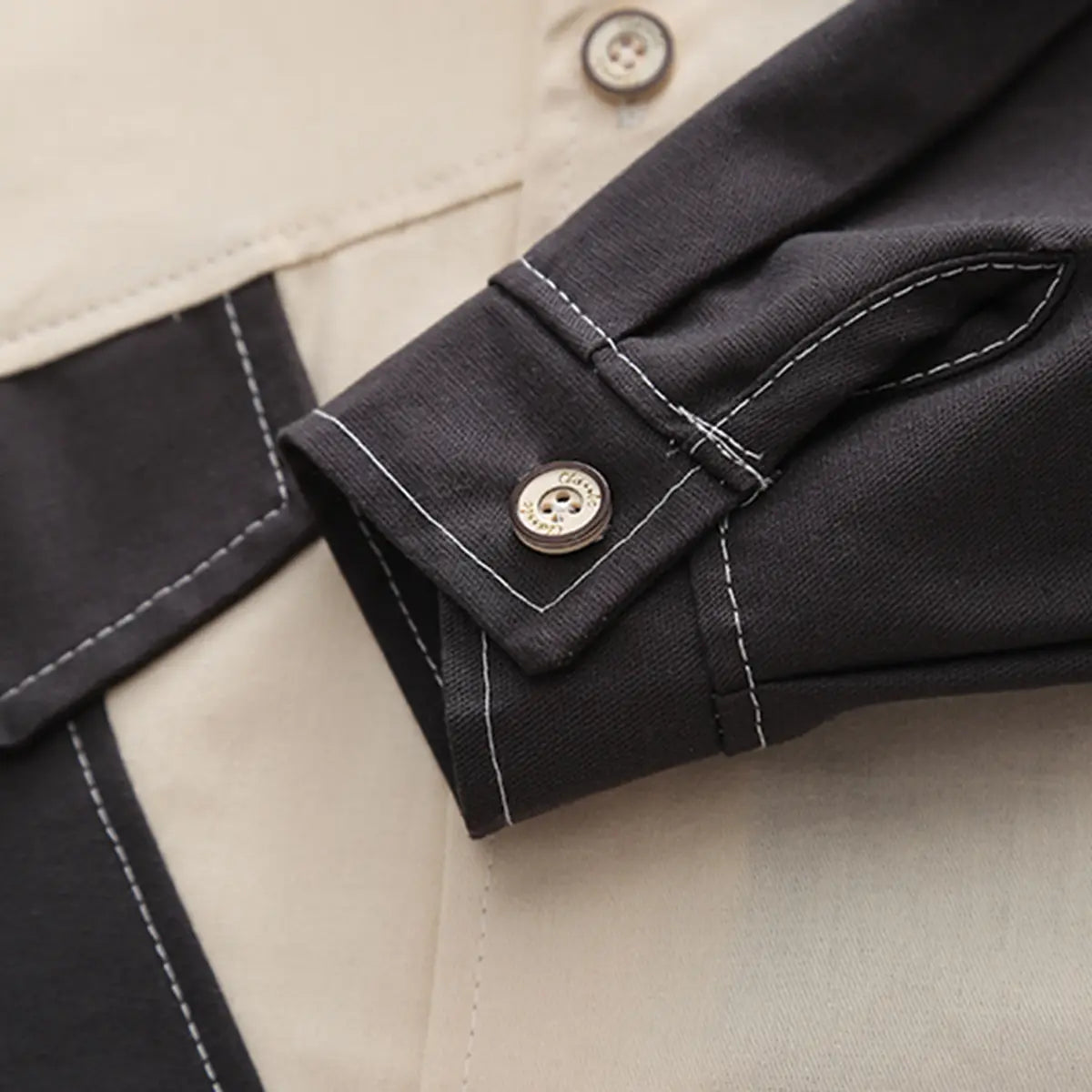 Boys Dark Grey Colorblocked Shirt With Jogger Sets Sets