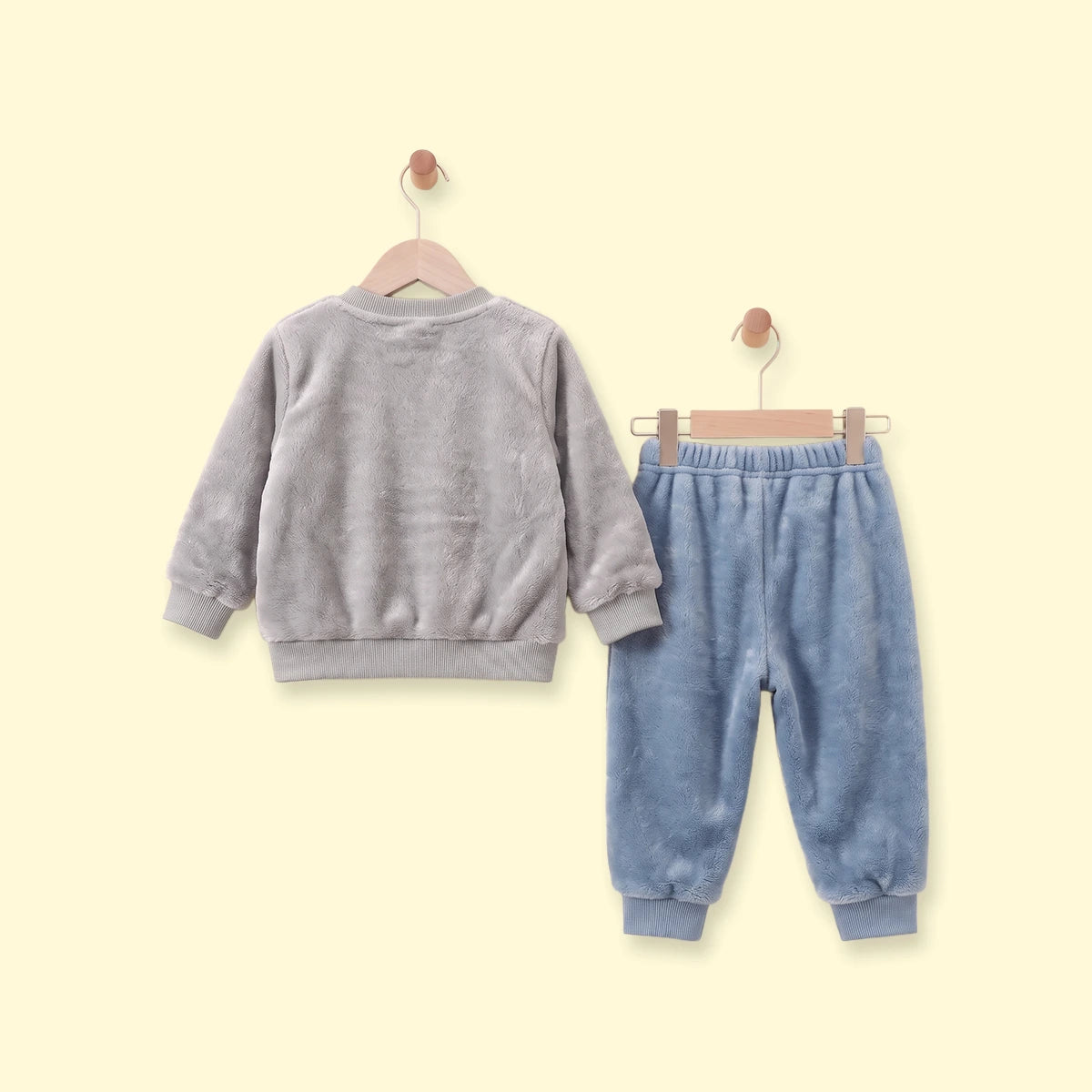 Boys Grey Dinosaur Applique Fleece Sweatshirt With Pants Sets 2 pc. Sets