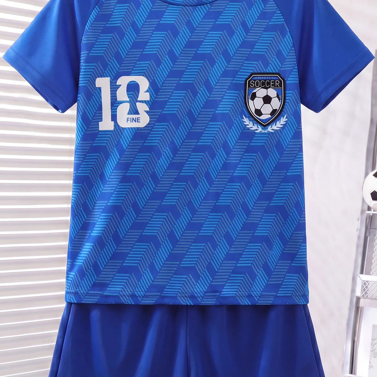 Boys Blue Short Sleeve Printed T-Shirt With Shorts Sets 2 pc. Sets