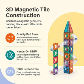 INCLUD 64 Pcs Magnetic Blocks Building Set - Build, Connect & Explore Trending Accessories