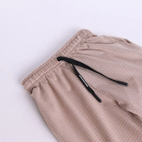 Boys Khaki Typographic Printed Short Sleeves Shirt With Elasticated Shorts And Printed T-shirt Sets 3 pc. Sets