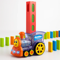 Kids Domino Train Auto-Laying Toy with 40 Tiles Trending Accessories Multicolor Onesize