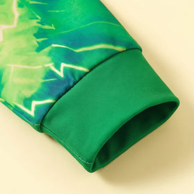 Boys Green Graphic Hooded Sweatshirt & Joggers Co-ord Sets Sets