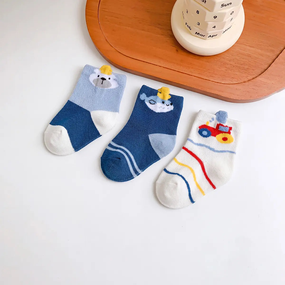Pack of 3 Boys Multicolour Jacquard Ankle Length Socks Socks Multicolor 0-1 Y