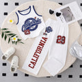 Girls Off White Typography Print Sleeveless Top With Pants Summer Sets Sets Off White 3-4 Y