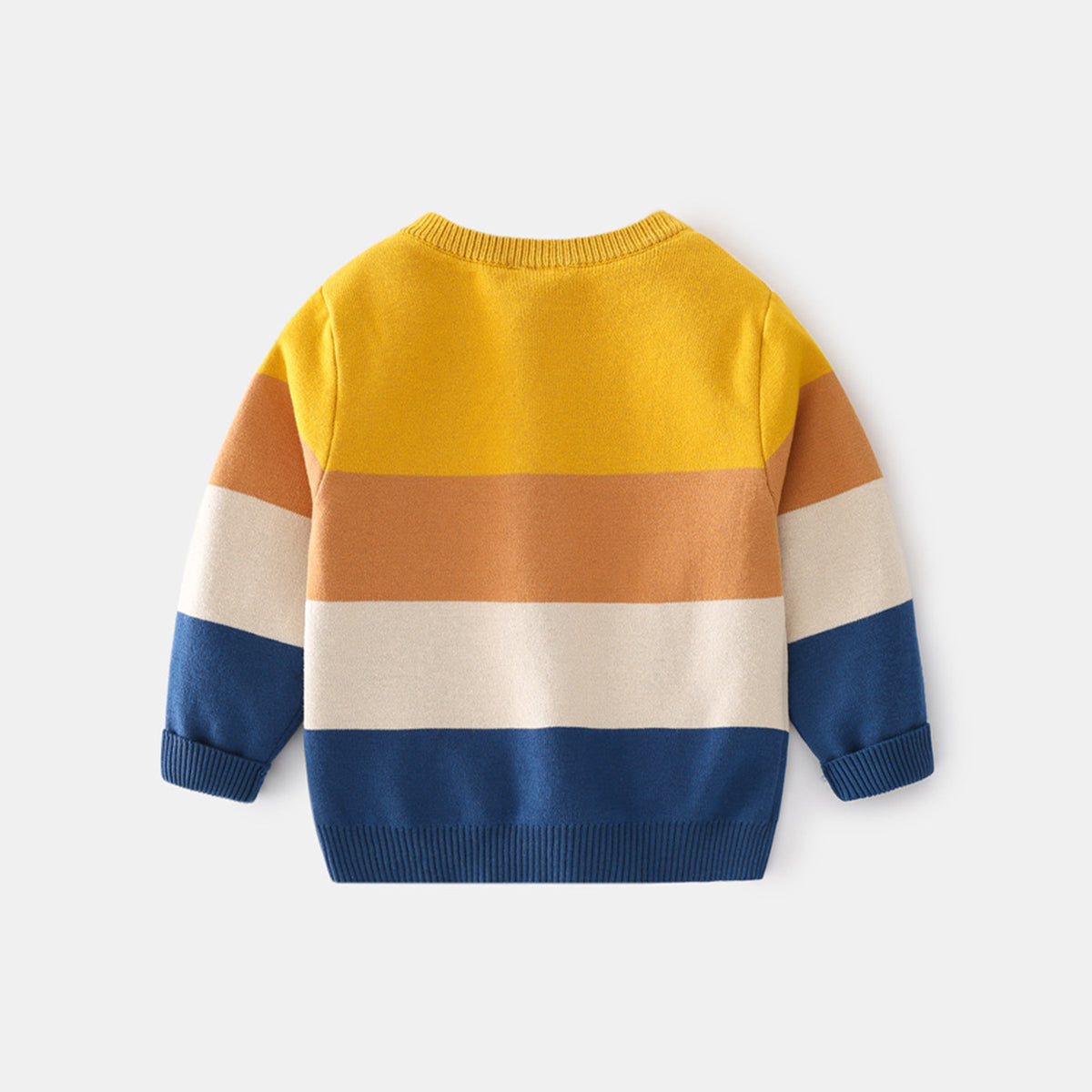 Boys Multicolor Stripes Regular Sweater Sweaters & Cardigans