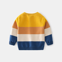 Boys Multicolor Stripes Regular Sweater Sweaters & Cardigans