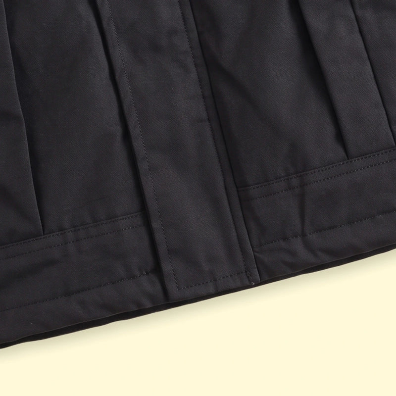 Boys Black Hooded Zip-up Jacket Coats & Jackets