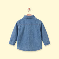 Boys Blue Long Sleeve Denim Shirt Shirts