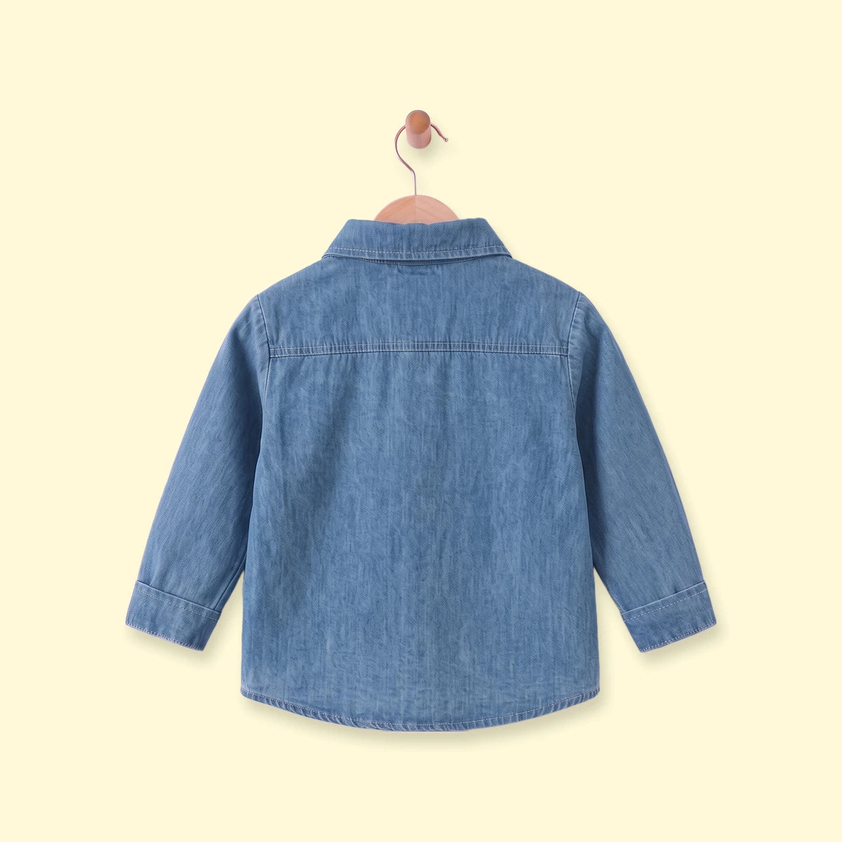 Boys Blue Long Sleeve Denim Shirt Shirts