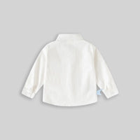 Boys White Shark Graphic Long Sleeve Shirt Shirts