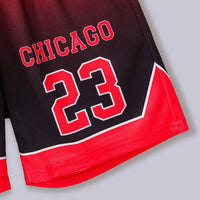 Boys Red Alphanumeric Printed Sleeveless T-Shirt With Shorts Set 2 pc. Sets