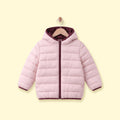 Girls Light Pink Hooded Zip-up Puffer Jacket Coats & Jackets Light Pink 1-2 Y
