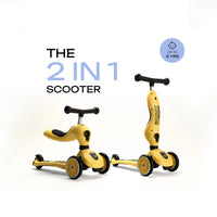 Scoot & Ride-2-in-1 Sit & Ride Kids Scooter with Adjustable Seat, Lemon, Ages 1-5 Years Trending Accessories Surprise Shade Onesize