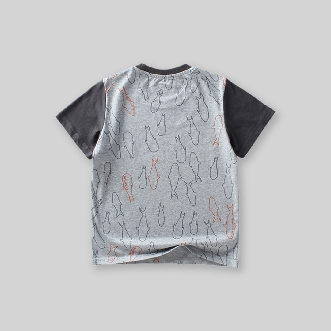 Boys Printed Short Sleeves T-Shirt Tshirts   