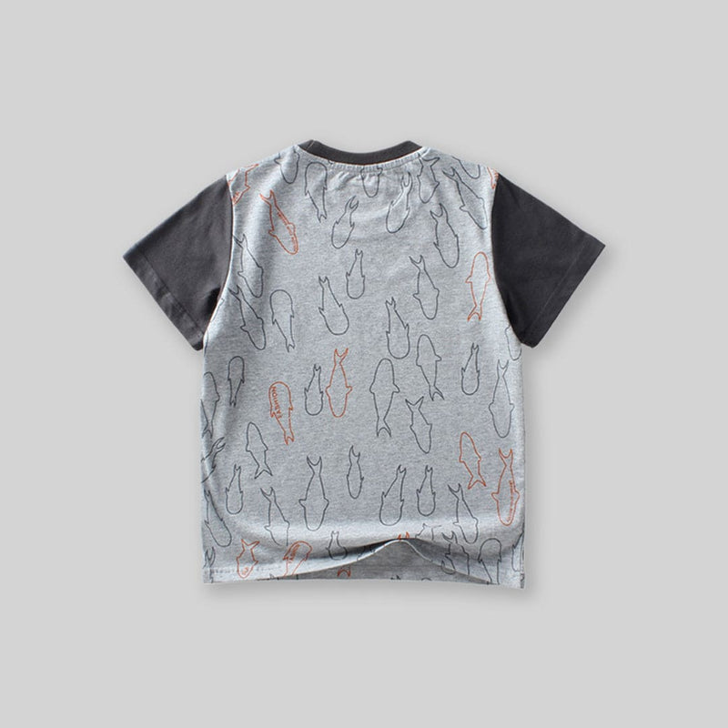 Boys Printed Short Sleeves T-Shirt Tshirts   