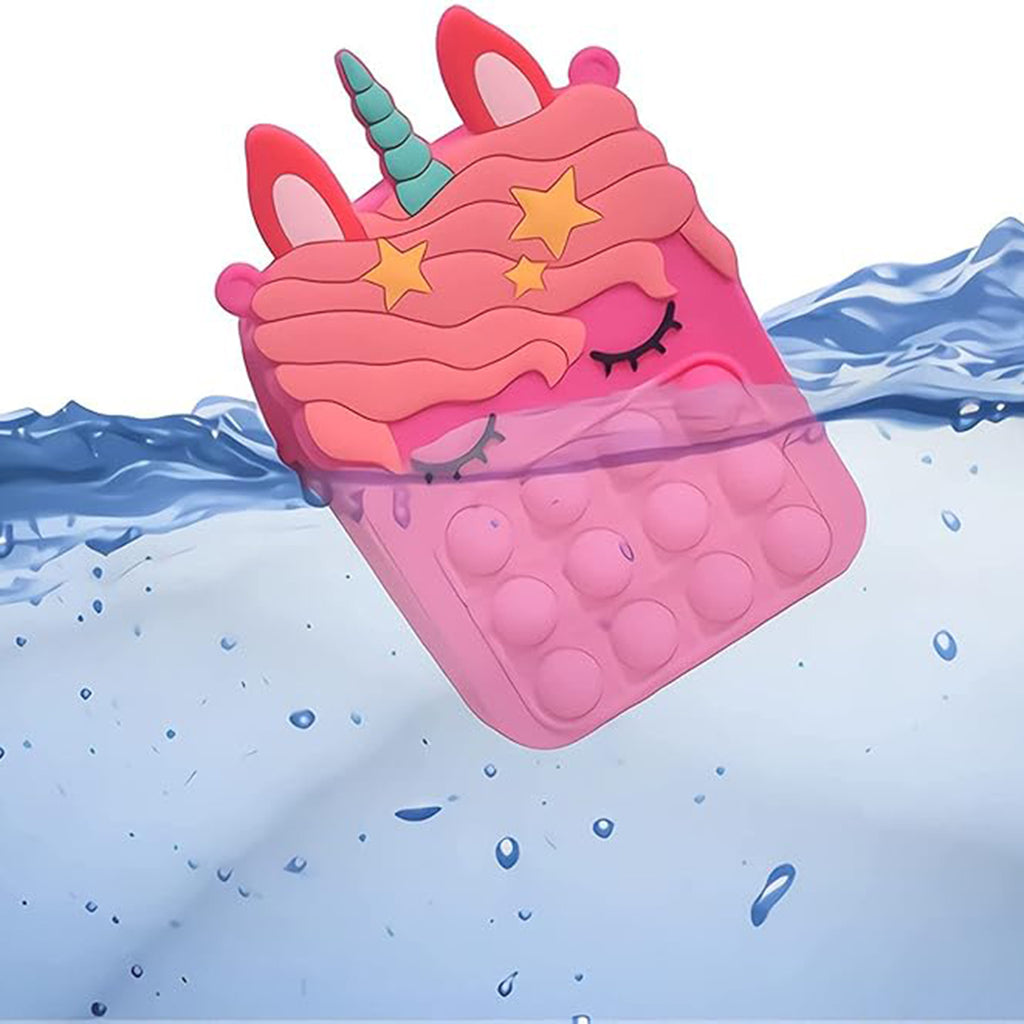 Girls Fuchsia Silicone Pop-It Unicorn Sling Bag Trending Accessories