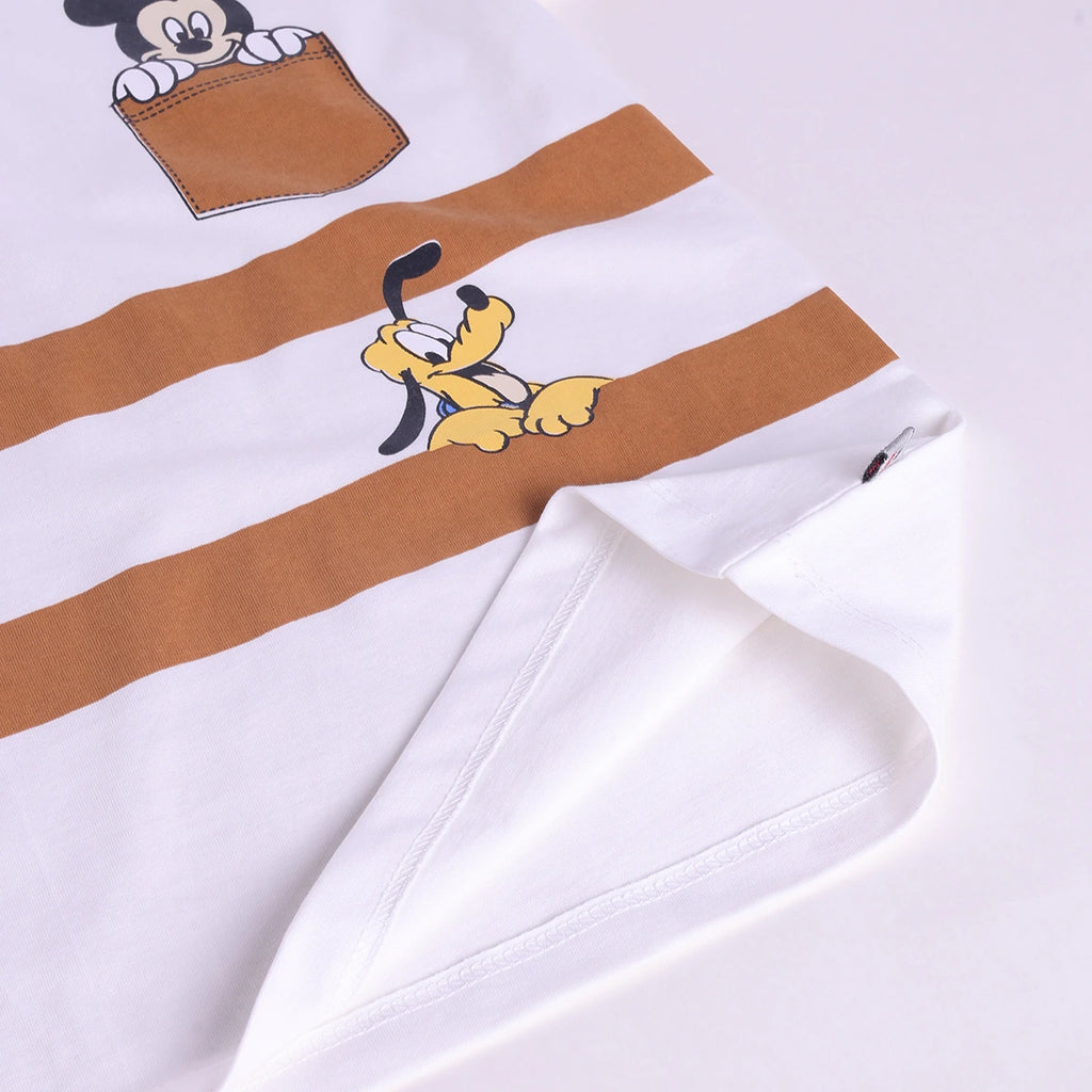 Boys Brown Cartoon Character Printed T-Shirt With Elasticated Shorts Sets Sets