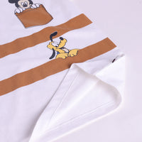 Boys Brown Cartoon Character Printed T-Shirt With Elasticated Shorts Sets Sets