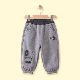 Boys Grey Embroidered Jogger Joggers Grey 1-2 Y