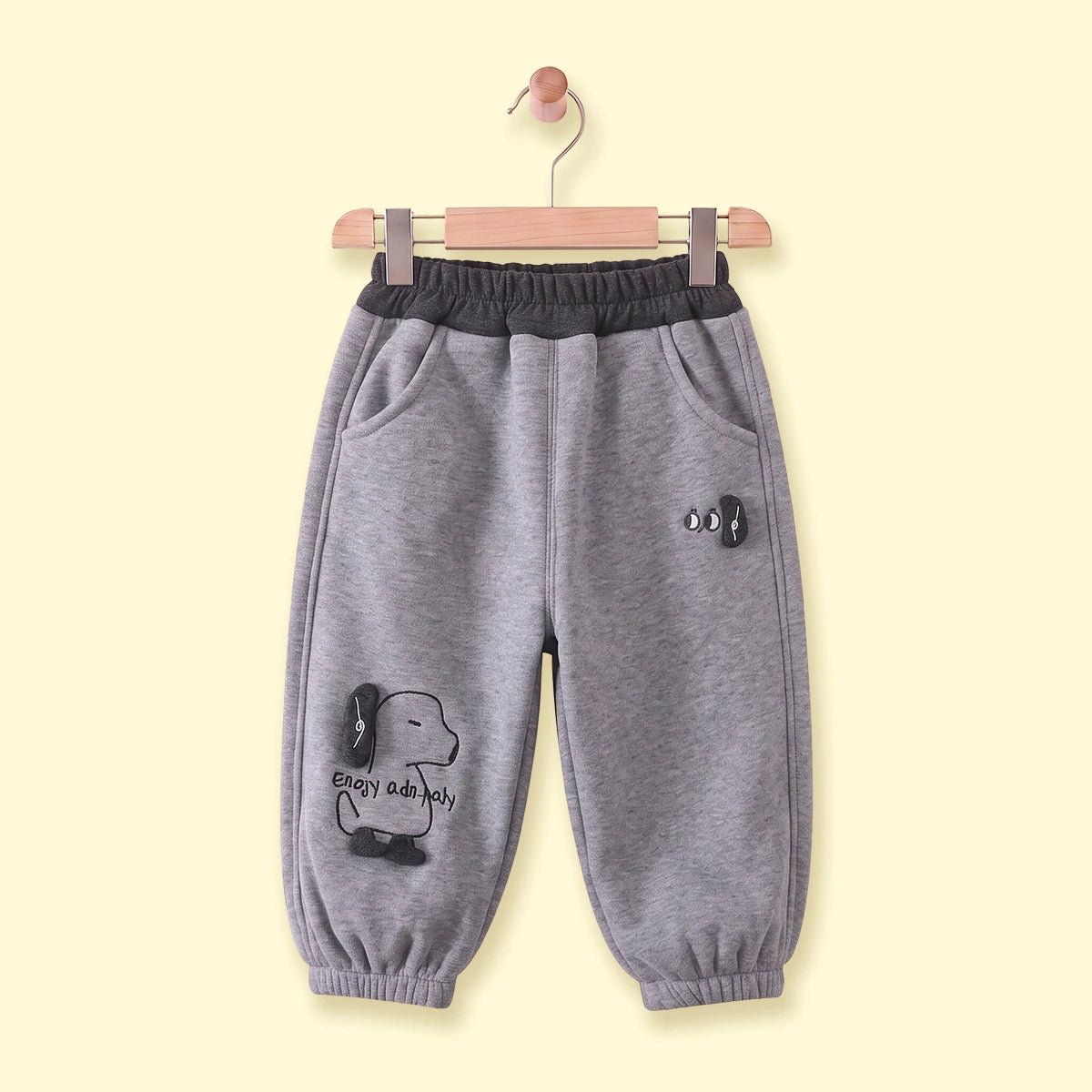 Boys Grey Embroidered Jogger Joggers Grey 1-2 Y