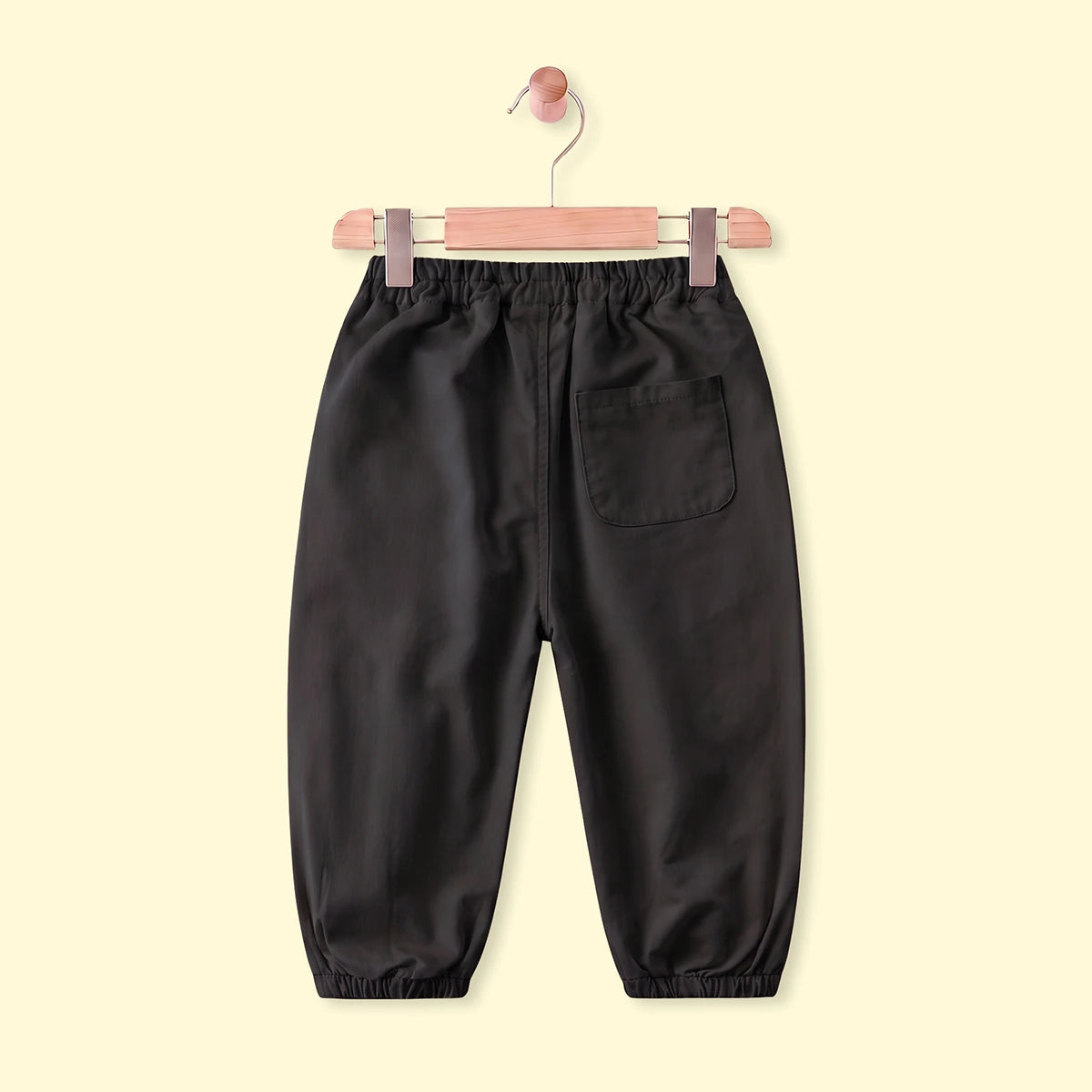 Boys Black Relaxed Fit Pants Pants