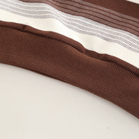 Boys Brown Stripes Polo T-Shirt With Pants set 2 pc. Sets