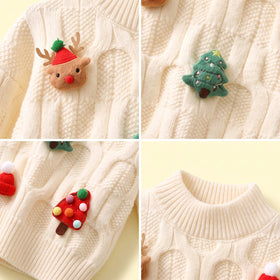 Girls Cream Cable Knit Long Sleeve Sweater Sweaters & Cardigans