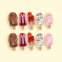 Cute Ice Cream Hair Clip for Girls Trending Accessories Multicolor Onesize