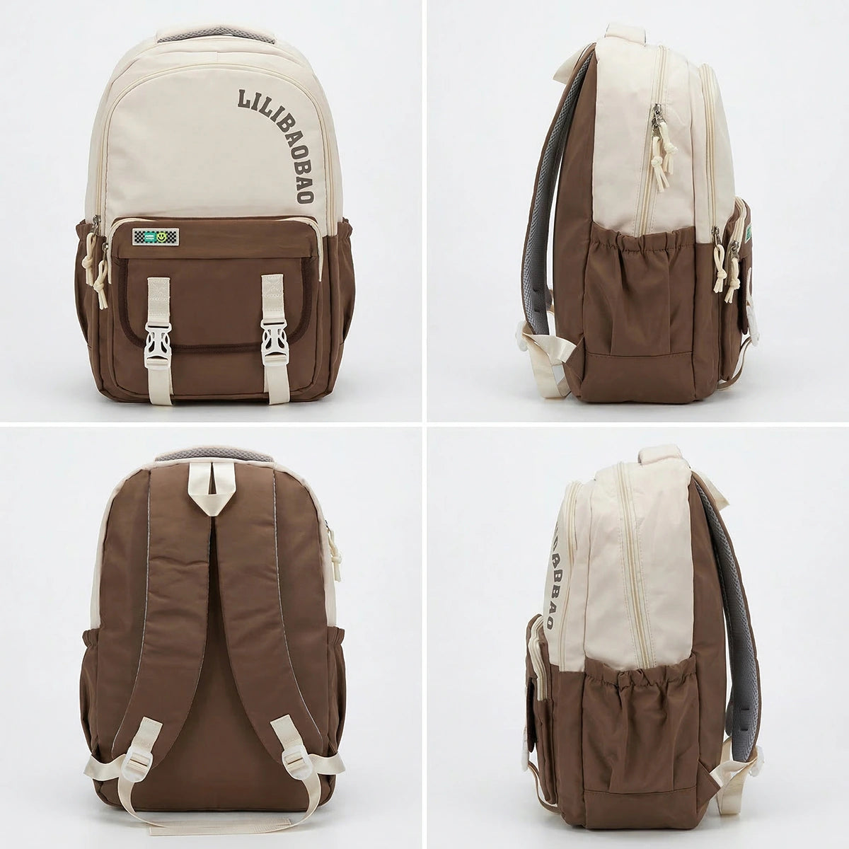 Kids Brown Lilibao School Backpack Trending Accessories