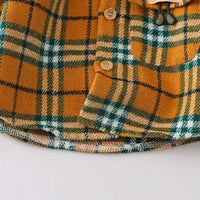 Boys Yellow Checked Shirt With Printed T-Shirt & Denim Pants Set Sets