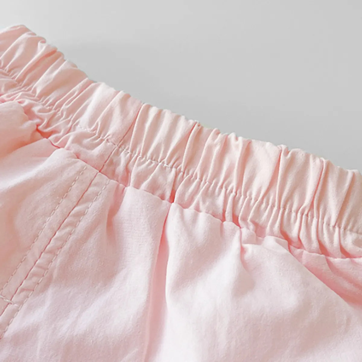 Girls Pink Sleeveless Lace Hem Top With Bloomer-style Shorts Sets Sets