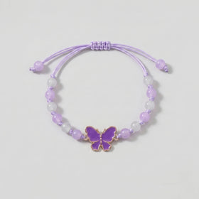 Pack Of 5 Girls Multicolour Butterfly Beaded Bracelet Sets Bracelet