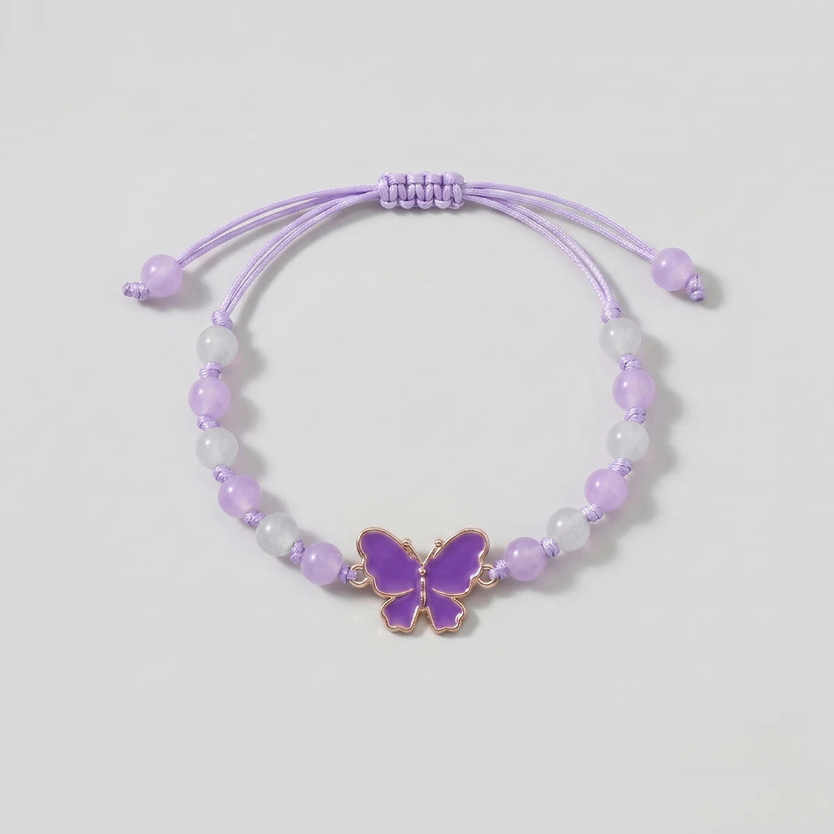 Pack Of 5 Girls Multicolour Butterfly Beaded Bracelet Sets Bracelet
