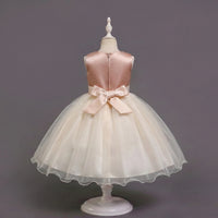 Girls Off White Sequin Embellished Fit & Flare Party Wear Dress Party Dresses