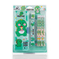 Pencil Box Kit with Pencils, Ruler, Eraser & Sharpener for Girls Trending Accessories Green Onesize