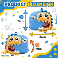 Kids Blue 3D Dinosaur Hard-Shell Backpack Trending Accessories