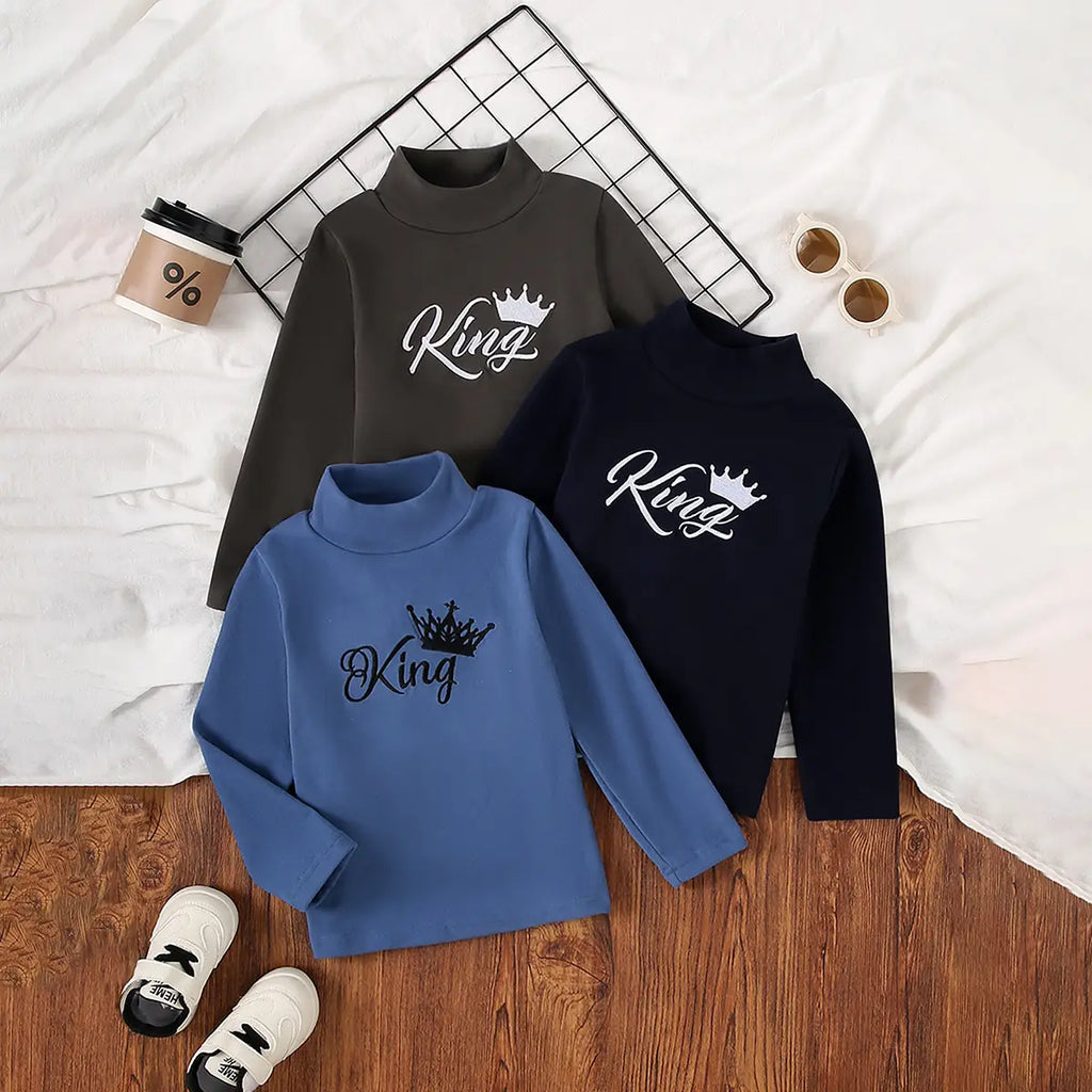 Boys Multicolor Typographic Printed T-Shirts Pack of 3 Tshirts Multicolor 3-4 Y
