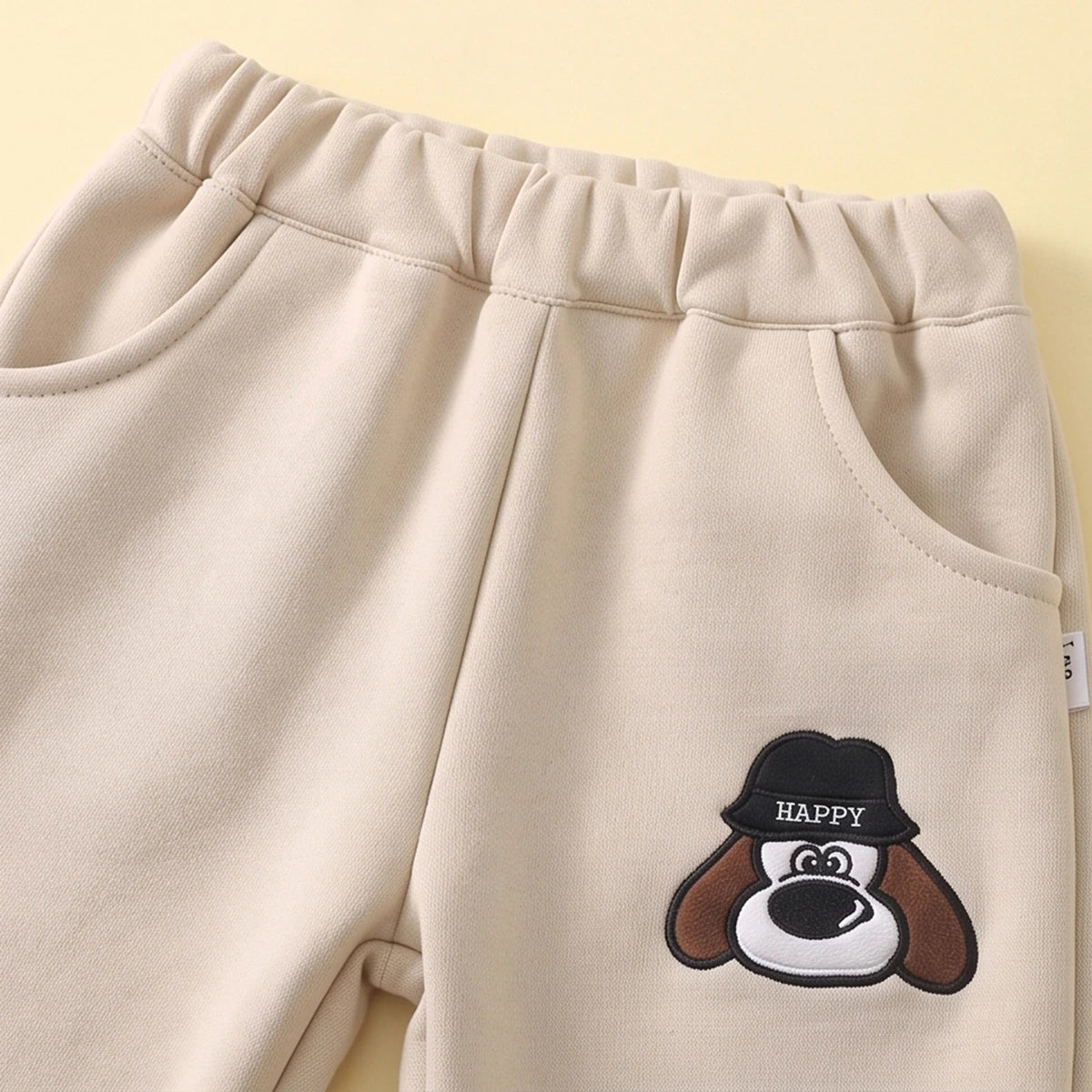 Boys Khaki Typographic Jacket With Hooded Sweatshirt & Joggers Sets Sets