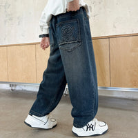 Boys Blue Baggy Fit Denim Jeans Pants