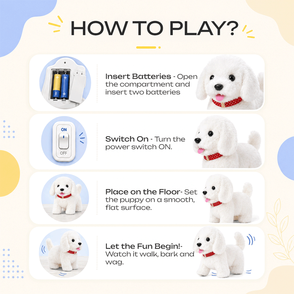 Walking & Barking Dog Soft Toy for Kids Trending Accessories