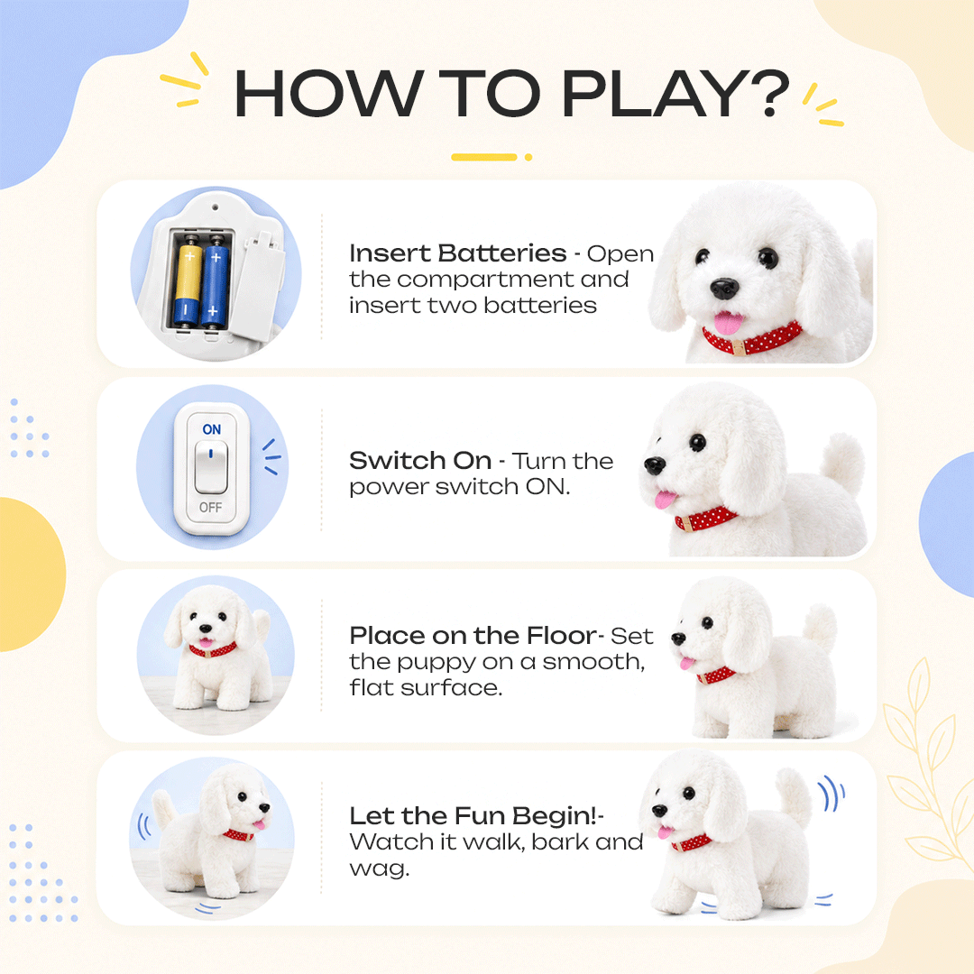 Walking & Barking Dog Soft Toy for Kids Trending Accessories
